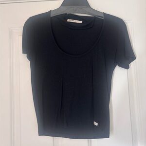 Brandy Melville Black Short Sleeve Top